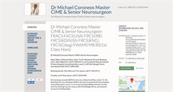 Desktop Screenshot of drmichaelcoroneos.com.au